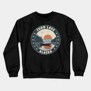 Judd Lake Alaska Sunset Crewneck Sweatshirt